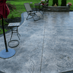 Gray Stained Cement Patio in St.George Utah